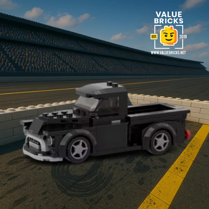 Black Racer Pickup Truck MOC