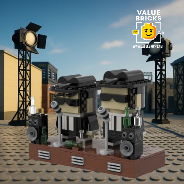 Blues Brothers Brick Figures