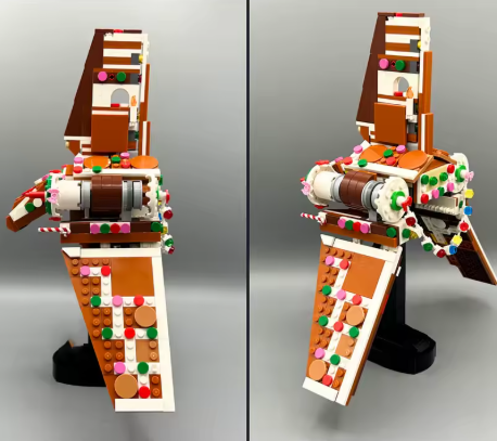 Gingerbread Shuttle MOC